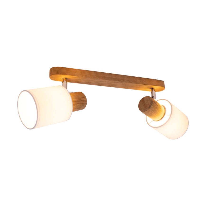 Ceiling spotlight TRENDY 2xE27/15W/230V pine - FSC certified