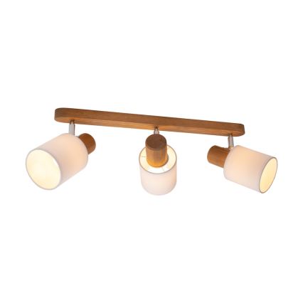 Ceiling spotlight TRENDY 3xE27/15W/230V pine - FSC certified