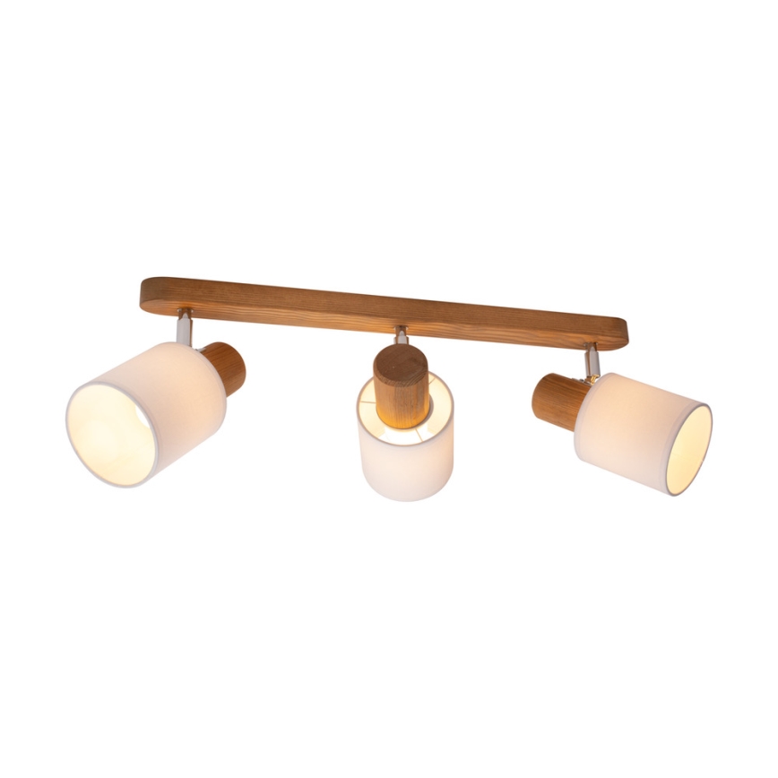 Ceiling spotlight TRENDY 3xE27/15W/230V pine - FSC certified