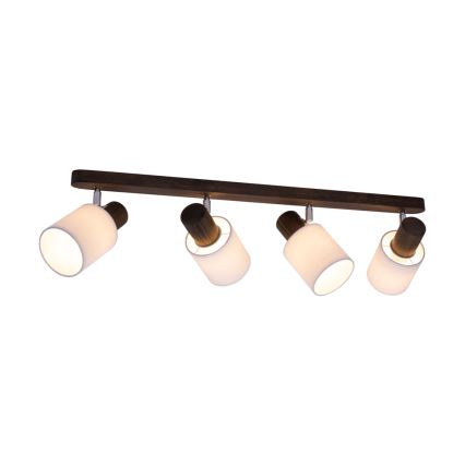 Ceiling spotlight TRENDY 4xE27/15W/230V pine - FSC certified