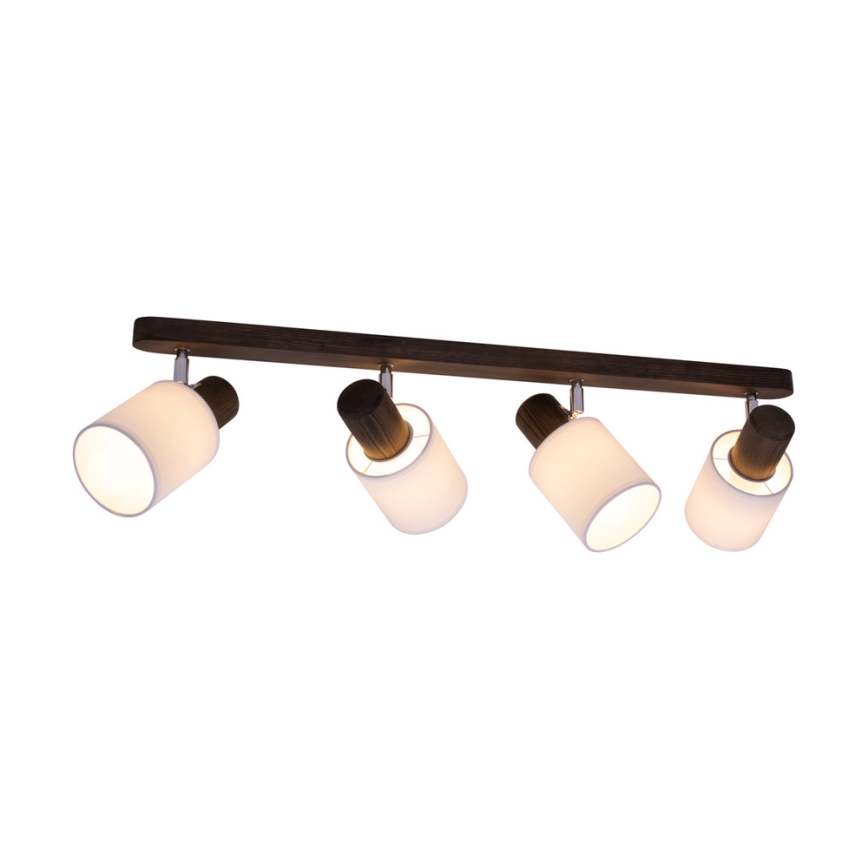 Ceiling spotlight TRENDY 4xE27/15W/230V pine - FSC certified
