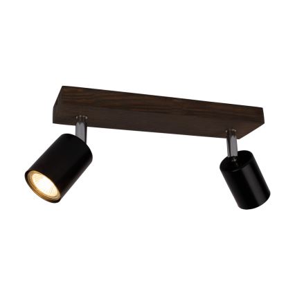 Ceiling spotlight MANARA 2xGU10/5W/230V pine