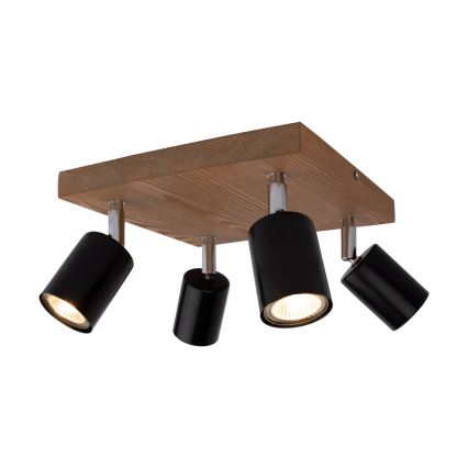 Ceiling spotlight MANARA 4xGU10/5W/230V pine - FSC certified