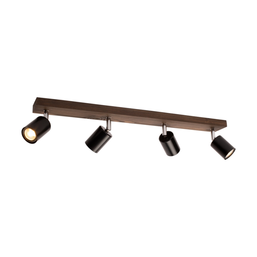 Ceiling spotlight MANARA 4xGU10/5W/230V pine