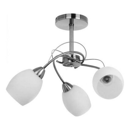 Replacement lampshade for chandelier and wall lamp PISA E27 d. 12 cm white