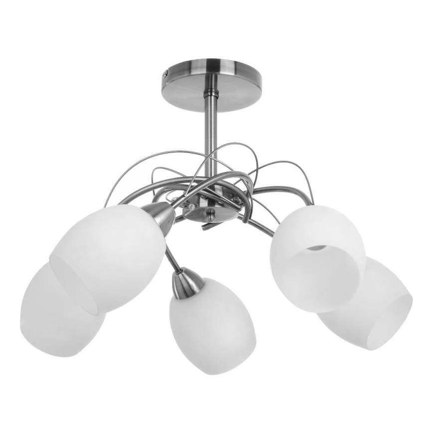 Replacement lampshade for chandelier and wall lamp PISA E27 d. 12 cm white