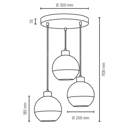 Replacement glass LINEA d. 20 cm