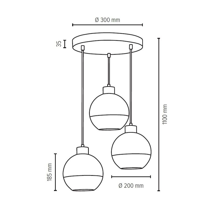 Replacement glass LINEA d. 20 cm
