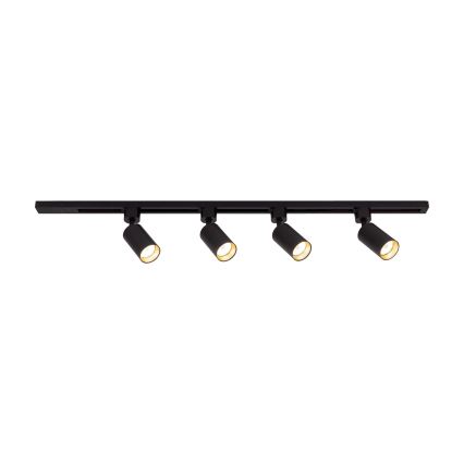 Spot Light in TRACER Track System 4xGU10/10W/230V 1 m Black