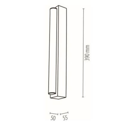 LED Bathroom mirror lighting AQUAVIVA LED/6W/230V 39 cm IP44 oak – FSC certified