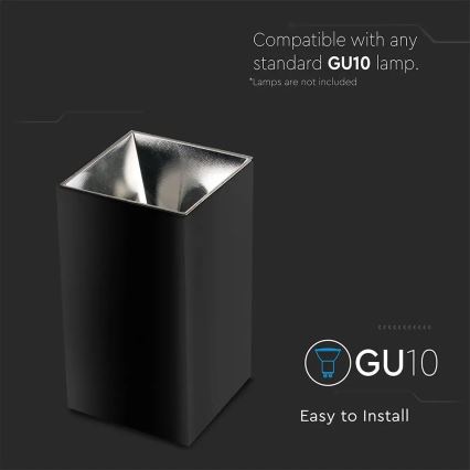 Spotlight 1xGU10/35W/230V black/silver