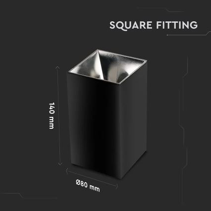 Spotlight 1xGU10/35W/230V black/silver