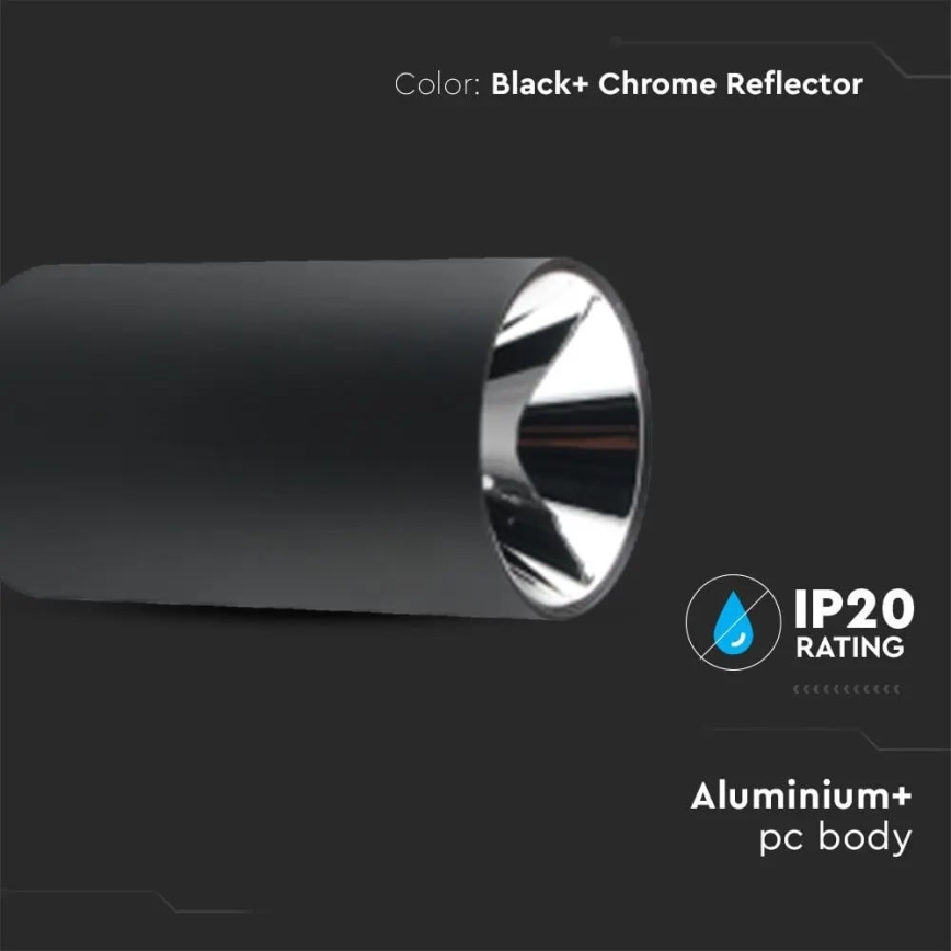 Spotlight 1xGU10/35W/230V black/silver