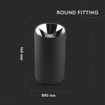 Spotlight 1xGU10/35W/230V black/silver