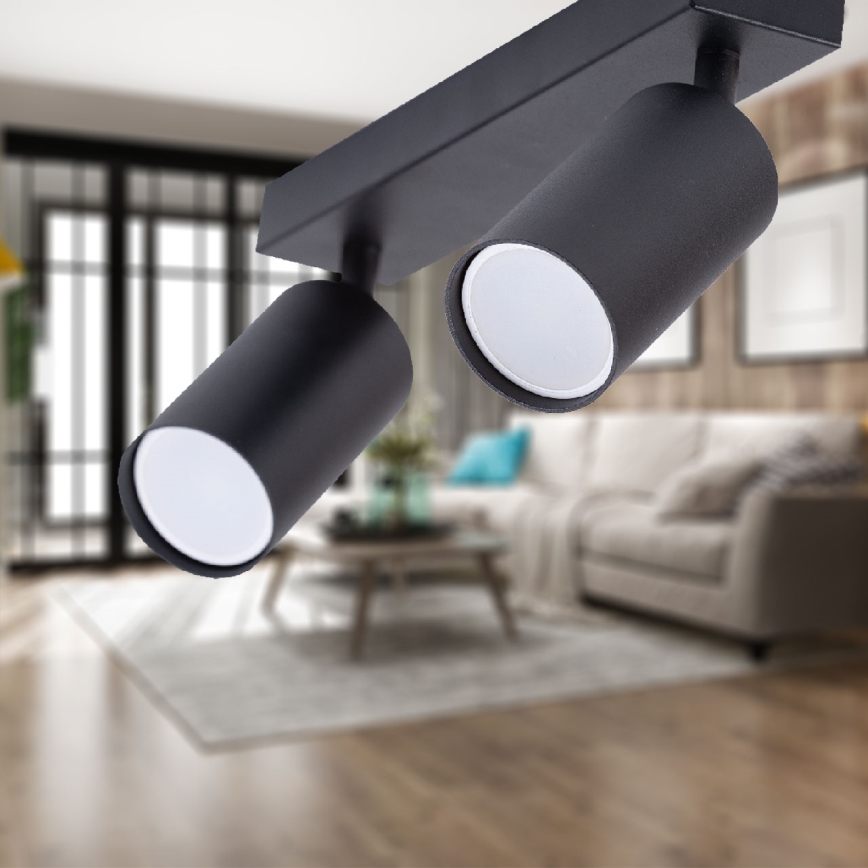 Spotlight 2xGU10/35W/230V black