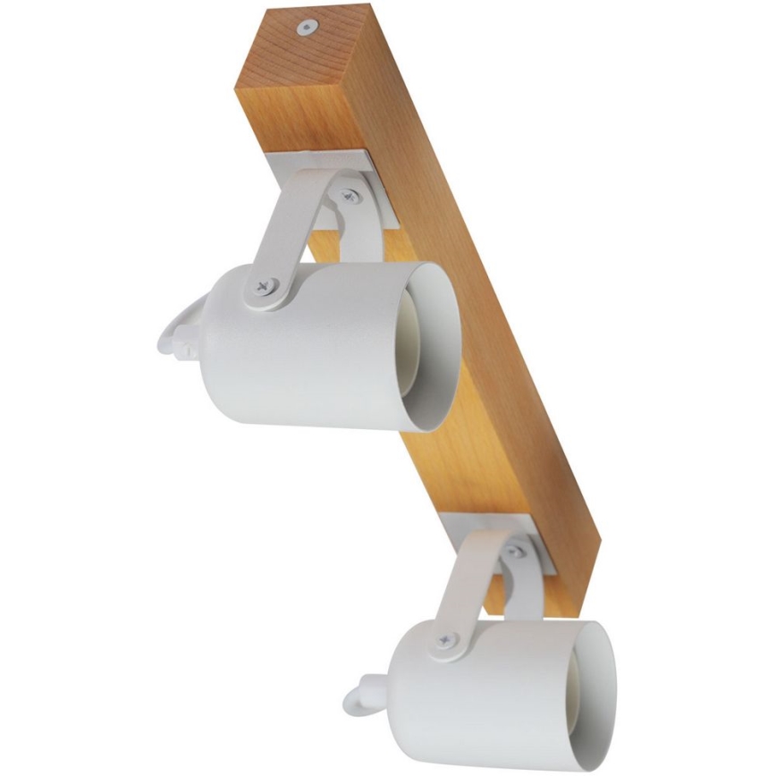 Spotlight 2xGU10/50W/230V beech/white