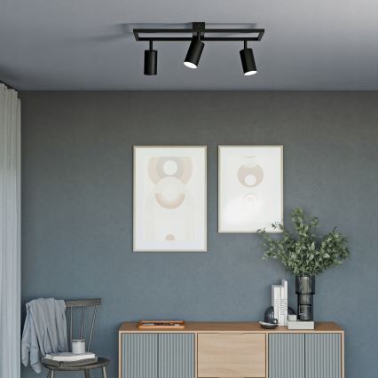 Spotlight 3xGU10/30W/230V black