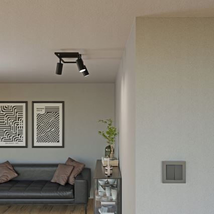 Spotlight 3xGU10/30W/230V black