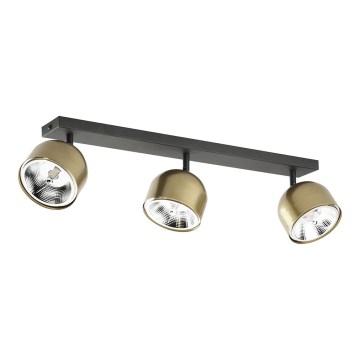 Spotlight ALTEA 3xAR111 GU10/50W/230V gold/black