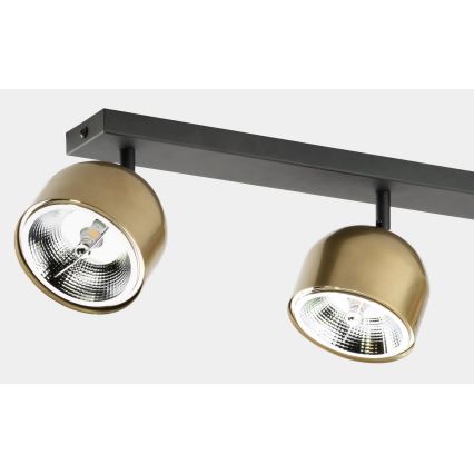 Spotlight ALTEA 3xAR111 GU10/50W/230V gold/black