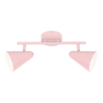 Spotlight AMOR 2xE14/40W/230V pink
