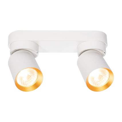 Spotlight ANDY 2xGU10/8W/230V white/gold