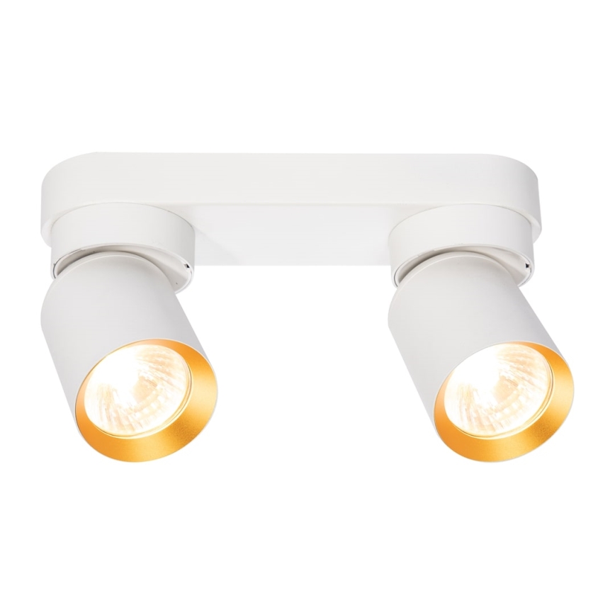 Spotlight ANDY 2xGU10/8W/230V white/gold