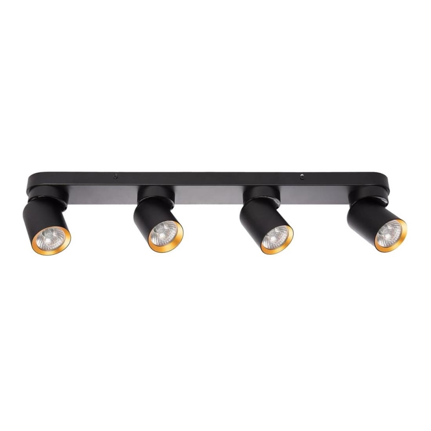 Spotlight ANDY 4xGU10/8W/230V black/gold
