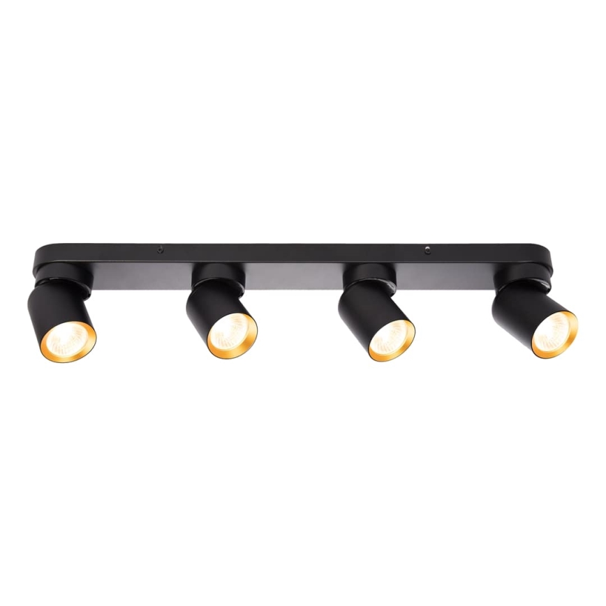 Spotlight ANDY 4xGU10/8W/230V black/gold