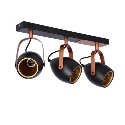 Spotlight ANICA 3xE14/40W/230V black/copper