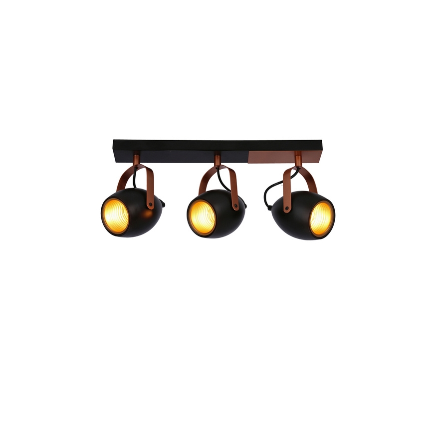 Spotlight ANICA 3xE14/40W/230V black/copper