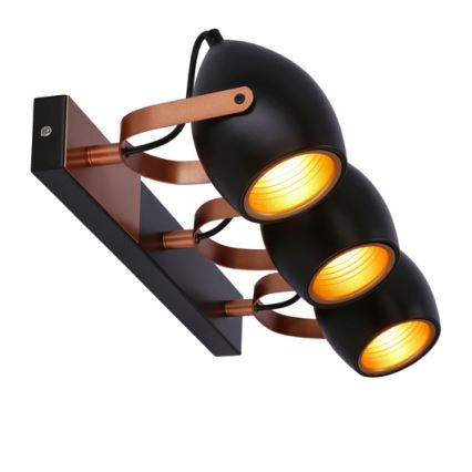 Spotlight ANICA 3xE14/40W/230V black/copper