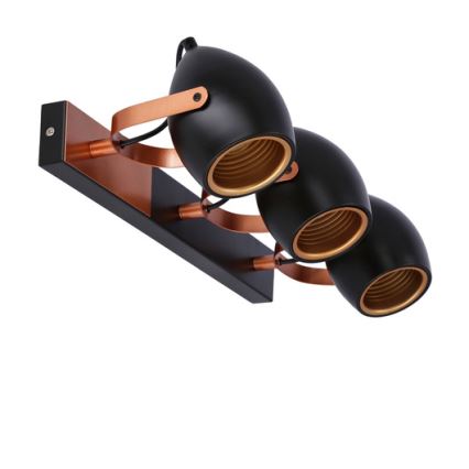 Spotlight ANICA 3xE14/40W/230V black/copper