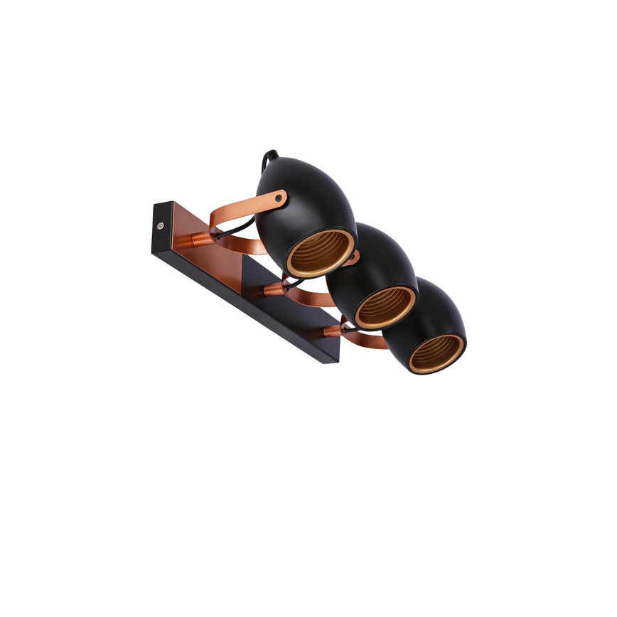 Spotlight ANICA 3xE14/40W/230V black/copper