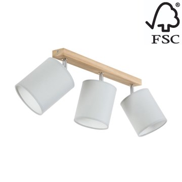 Spotlight APRILLIA 3xE27/25W/230V oak grey - FSC certified
