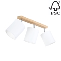 Spotlight APRILLIA 3xE27/25W/230V oak white - FSC certified