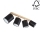 Spotlight APRILLIA 4xE27/25W/230V oak black - FSC certified