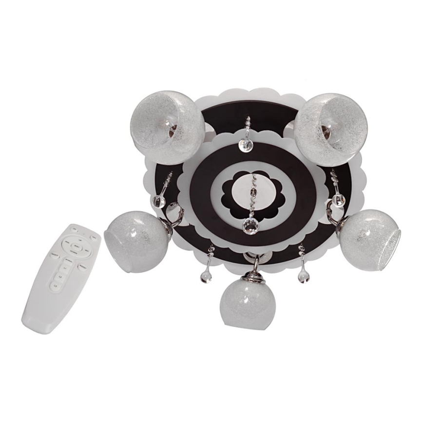 Spotlight ARONA 5xE27/15W/230V+LED black