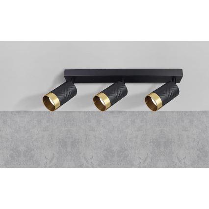 Spotlight ARRAS 3xGU10/10W/230V black