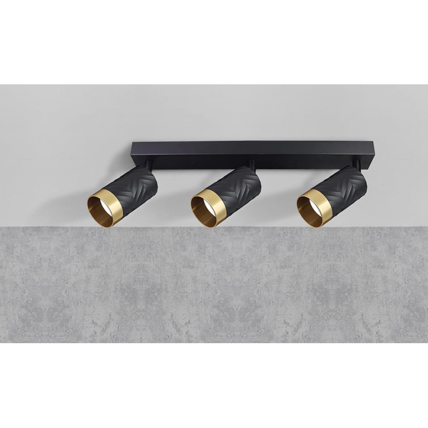 Spotlight ARRAS 3xGU10/10W/230V black
