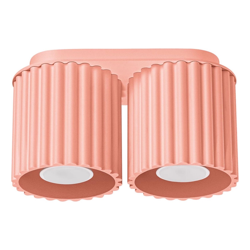 Spotlight AURA 2xGU10/10W/230V pink