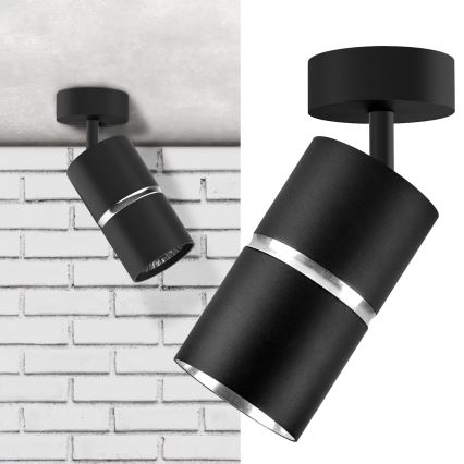Spotlight BAMBOO 1xGU10/10W/230V black