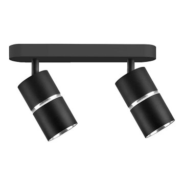 Spotlight BAMBOO 2xGU10/10W/230V black