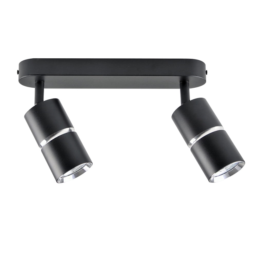 Spotlight BAMBOO 2xGU10/10W/230V black