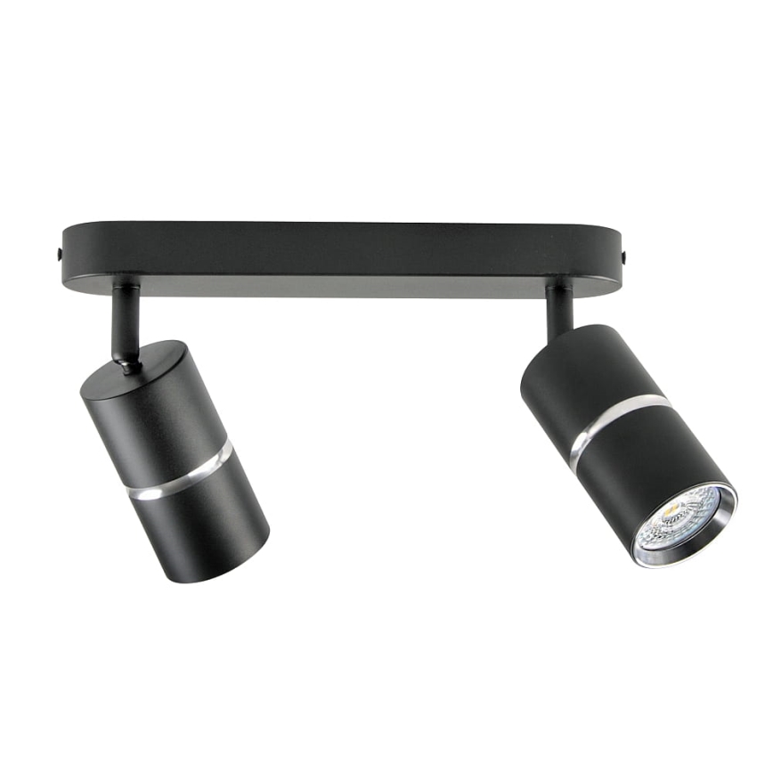 Spotlight BAMBOO 2xGU10/10W/230V black