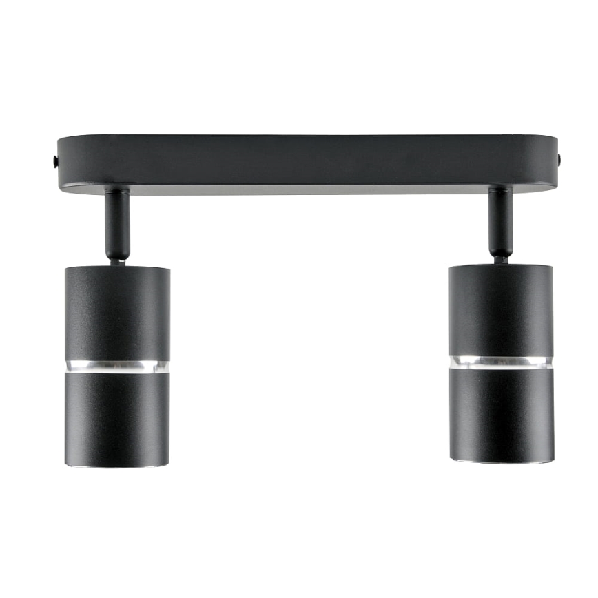 Spotlight BAMBOO 2xGU10/10W/230V black