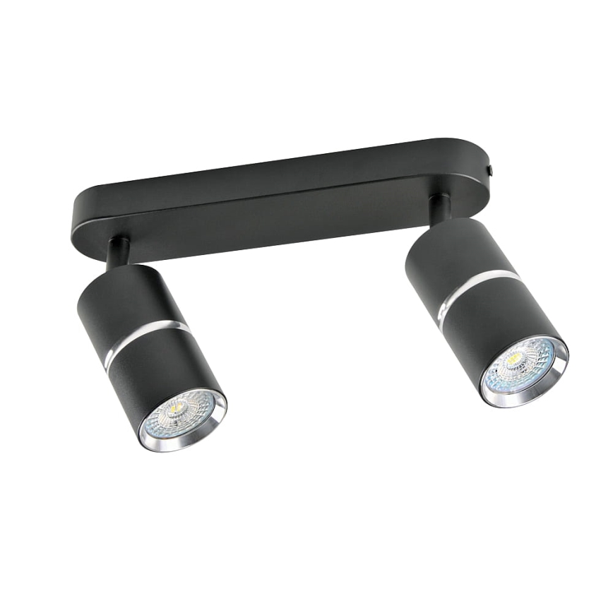 Spotlight BAMBOO 2xGU10/10W/230V black