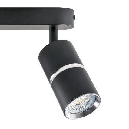 Spotlight BAMBOO 2xGU10/10W/230V black