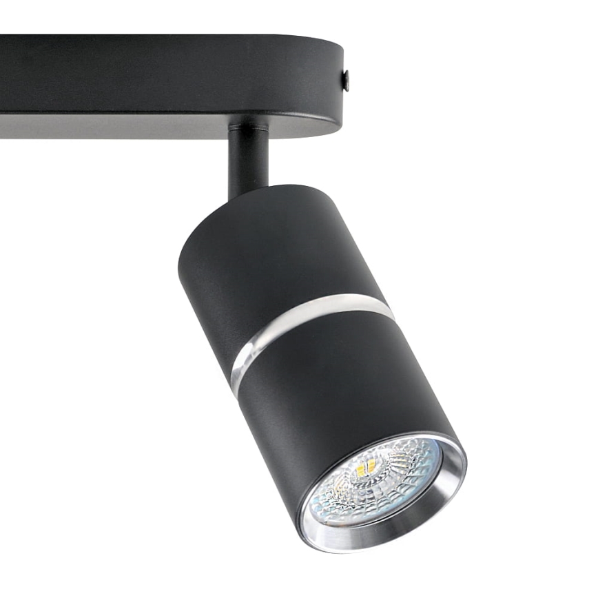 Spotlight BAMBOO 2xGU10/10W/230V black