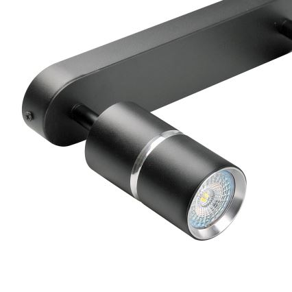 Spotlight BAMBOO 2xGU10/10W/230V black